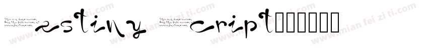 Destiny Script字体转换